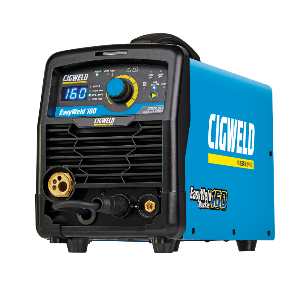 Cigweld EASYWELD MIG 160 - Stick, MIG Gas & Gasless w/ Plate Thickness - 240V 10A W1201160