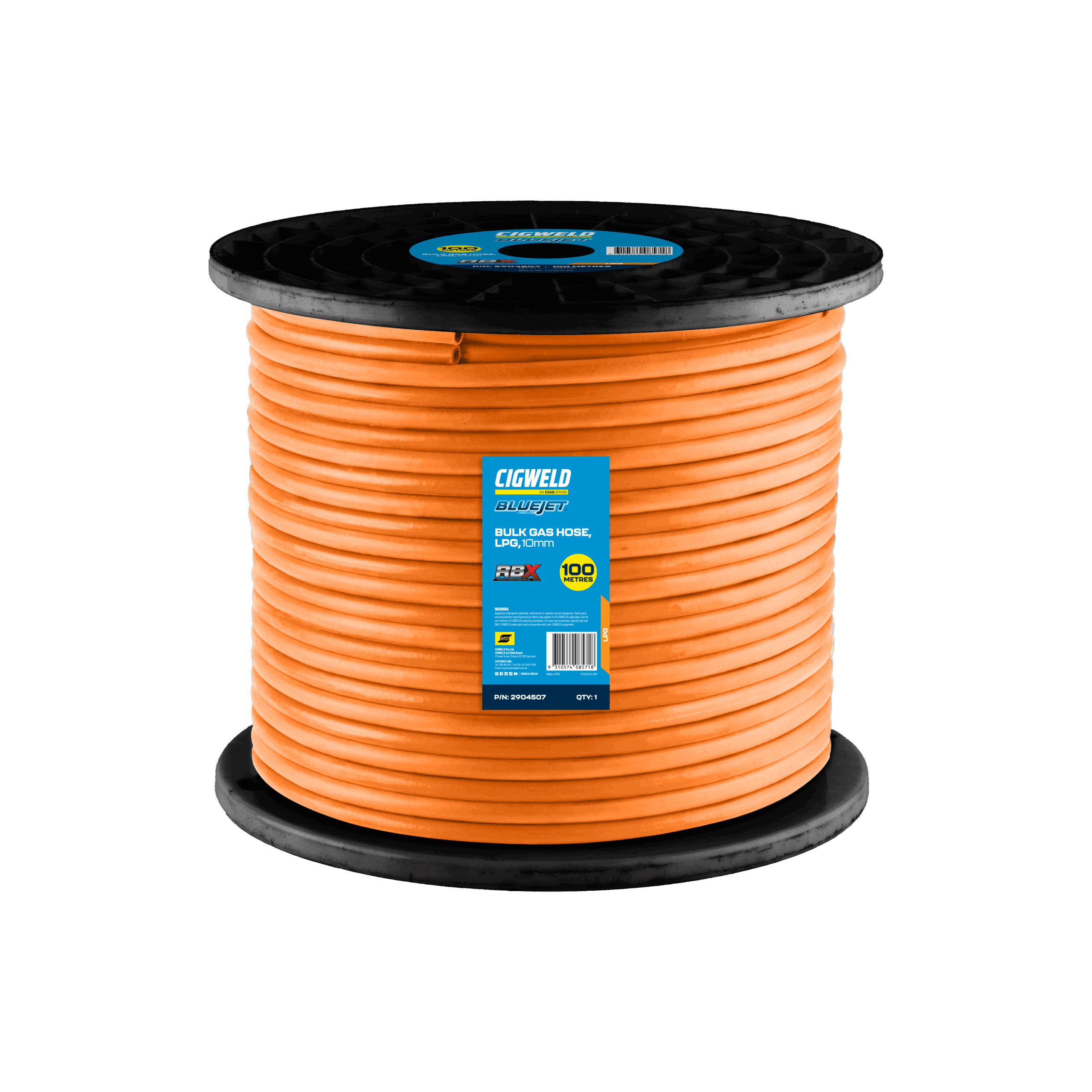 Cigweld BlueJet RBX Bulk Gas Hose LPG - 10mm 2904507