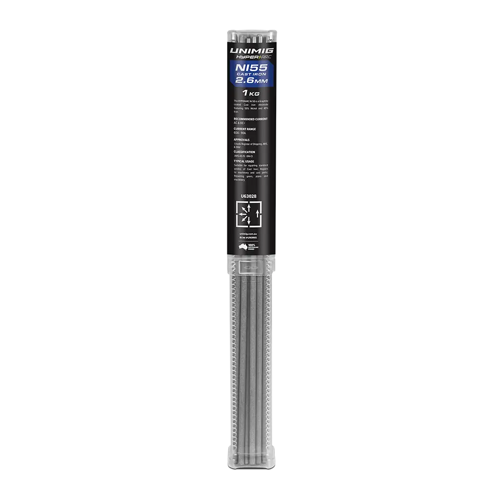 UNIMIG Hyperarc Ni 55 Cast Iron Electrodes