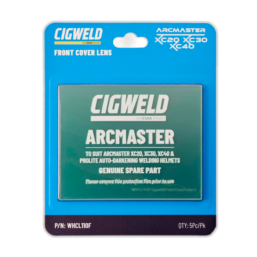 Cigweld Arcmaster Front Cover Lens for XC20, XC30 and XC40 WHCL110F