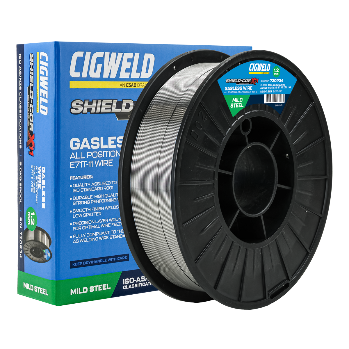 Cigweld Shield-Cor X11 Gasless Welding Wire - 1.2mm, 5kg 720934