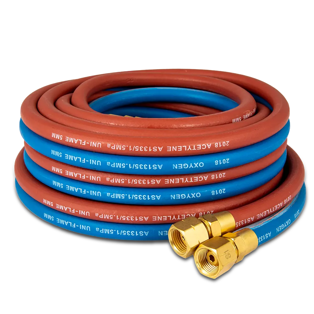UNIMIG Twin Gas Hose Oxygen & Acetylene - 15M