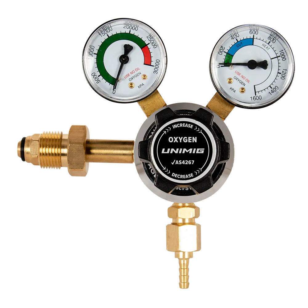 UNIMIG Oxygen Regulator Side Entry Inlet SEOXYREG