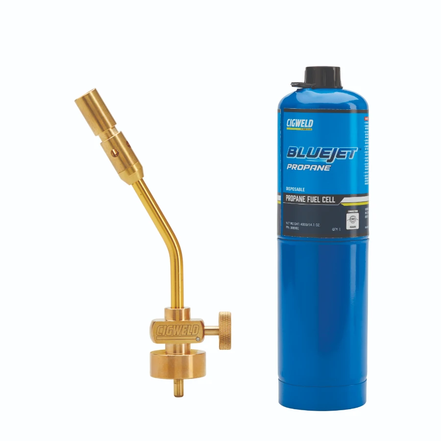 Cigweld JET411 Pencil Flame Torch & Propane Fuel Cell Combo 308404