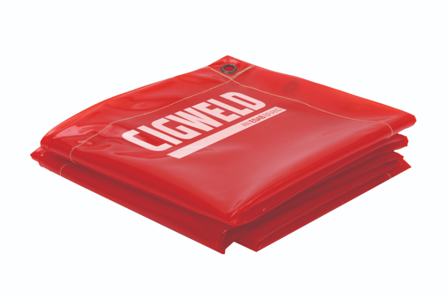 Cigweld Arc Up! Premium Welding Curtain - Red CTX 1800R 646777-1