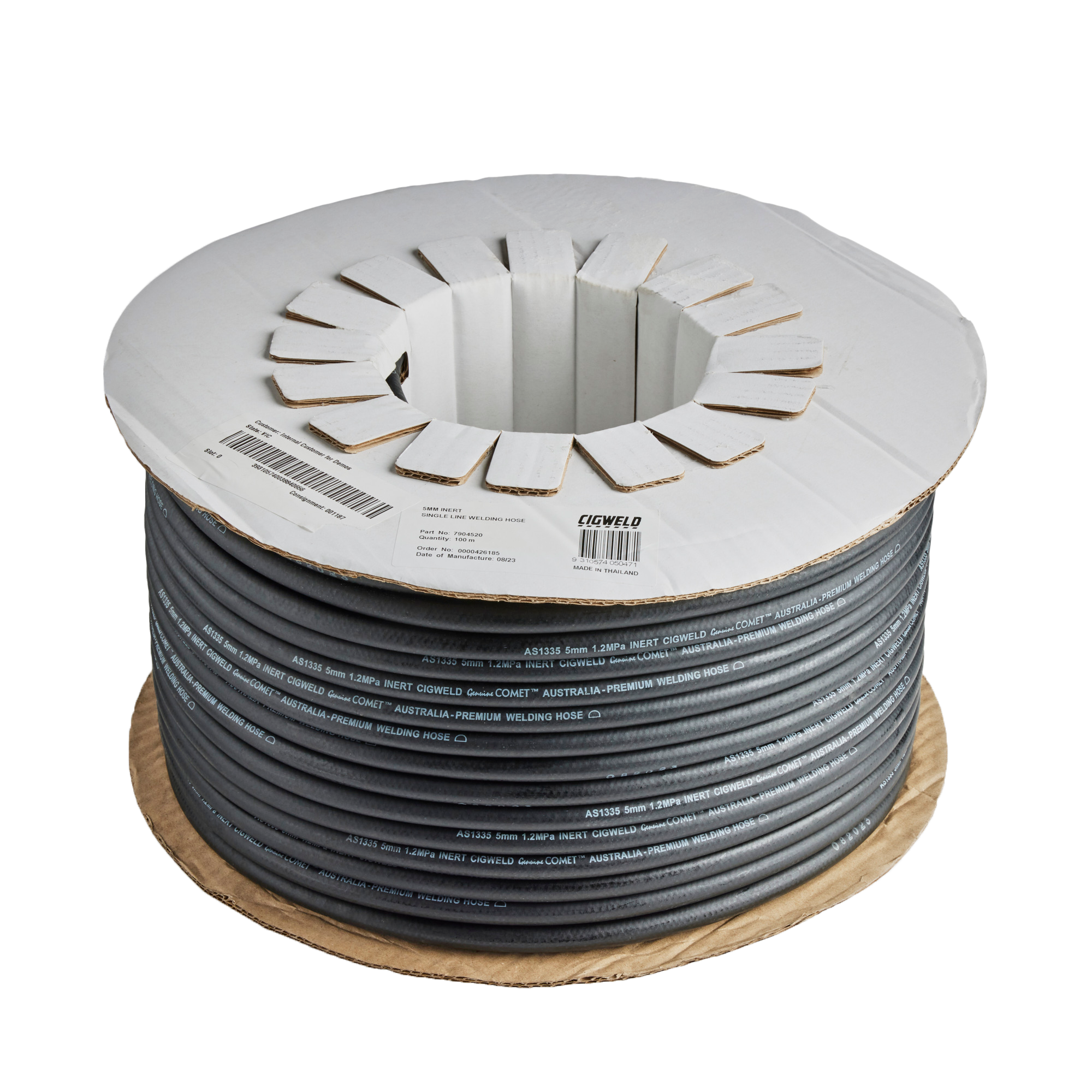 Cigweld COMET Bulk Hose Single Inert 5mm, 100m Rol 7904520