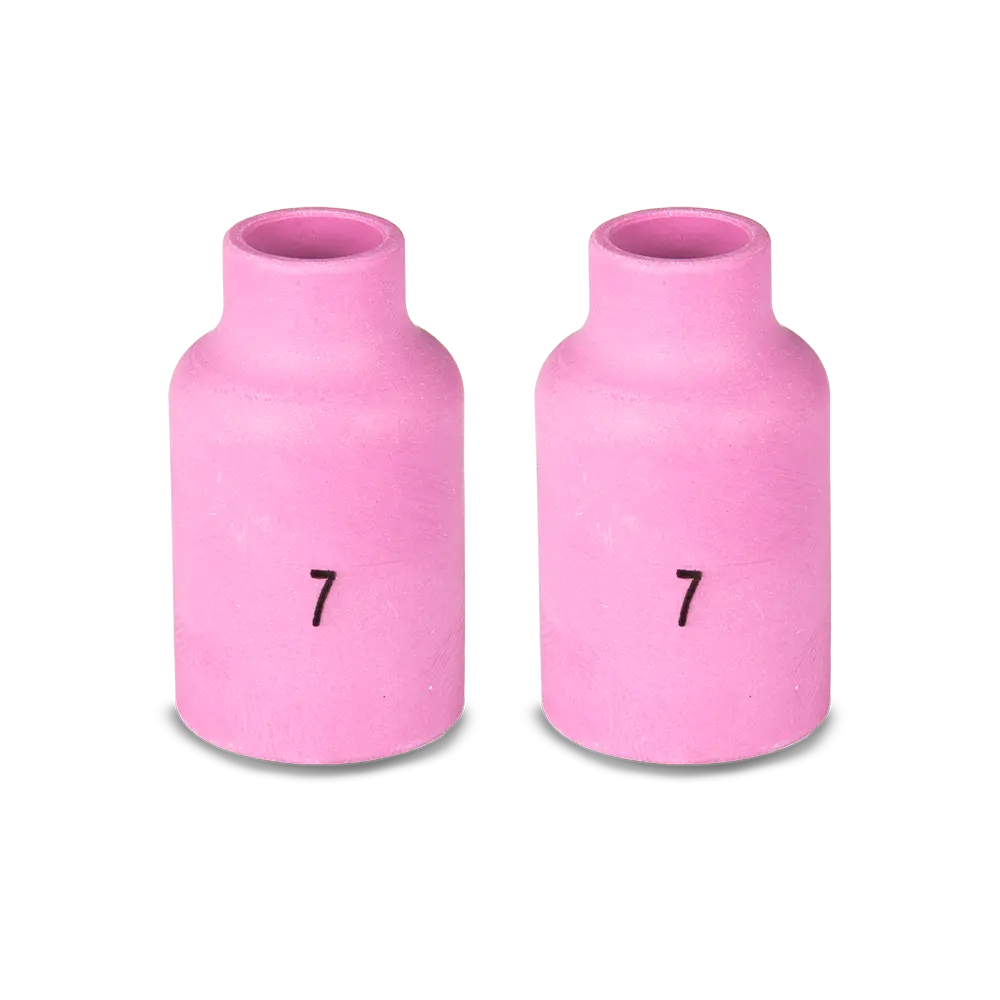UNIMIG Gas Lens Ceramic Cup Suits 17/18/26 Size 7 2-Pack P54N15