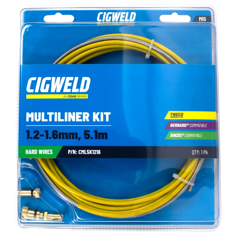 Cigweld MultiLiner Kits Steel - 1.2-1.6mm CML5K1216