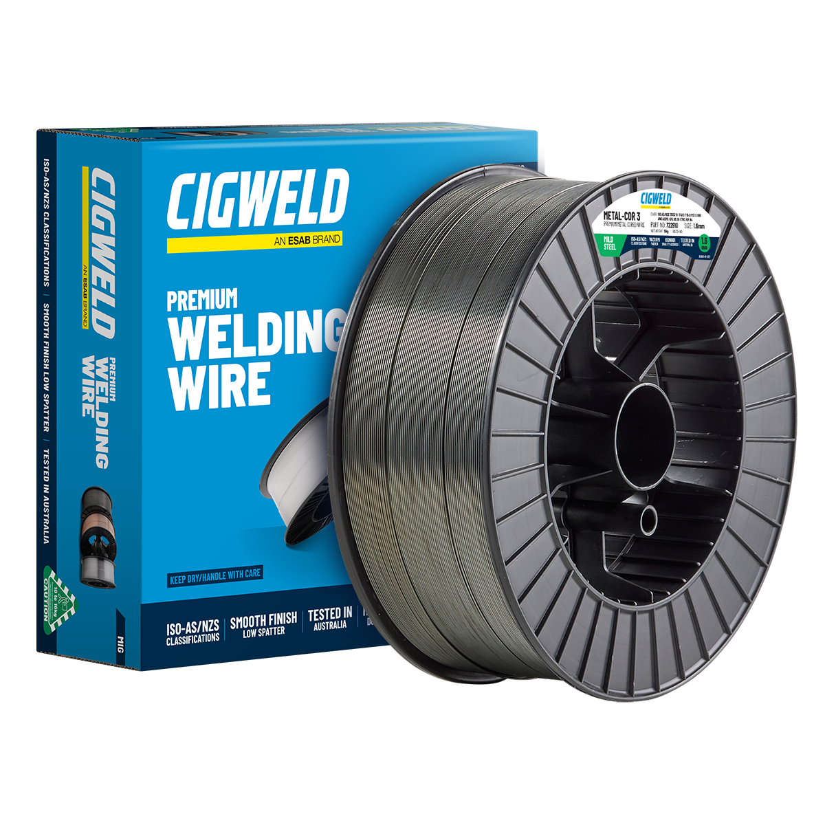 Cigweld Metal-Cor 3 (E70C-6M H4) - MCAW - 1.2mm, 15kg 722909