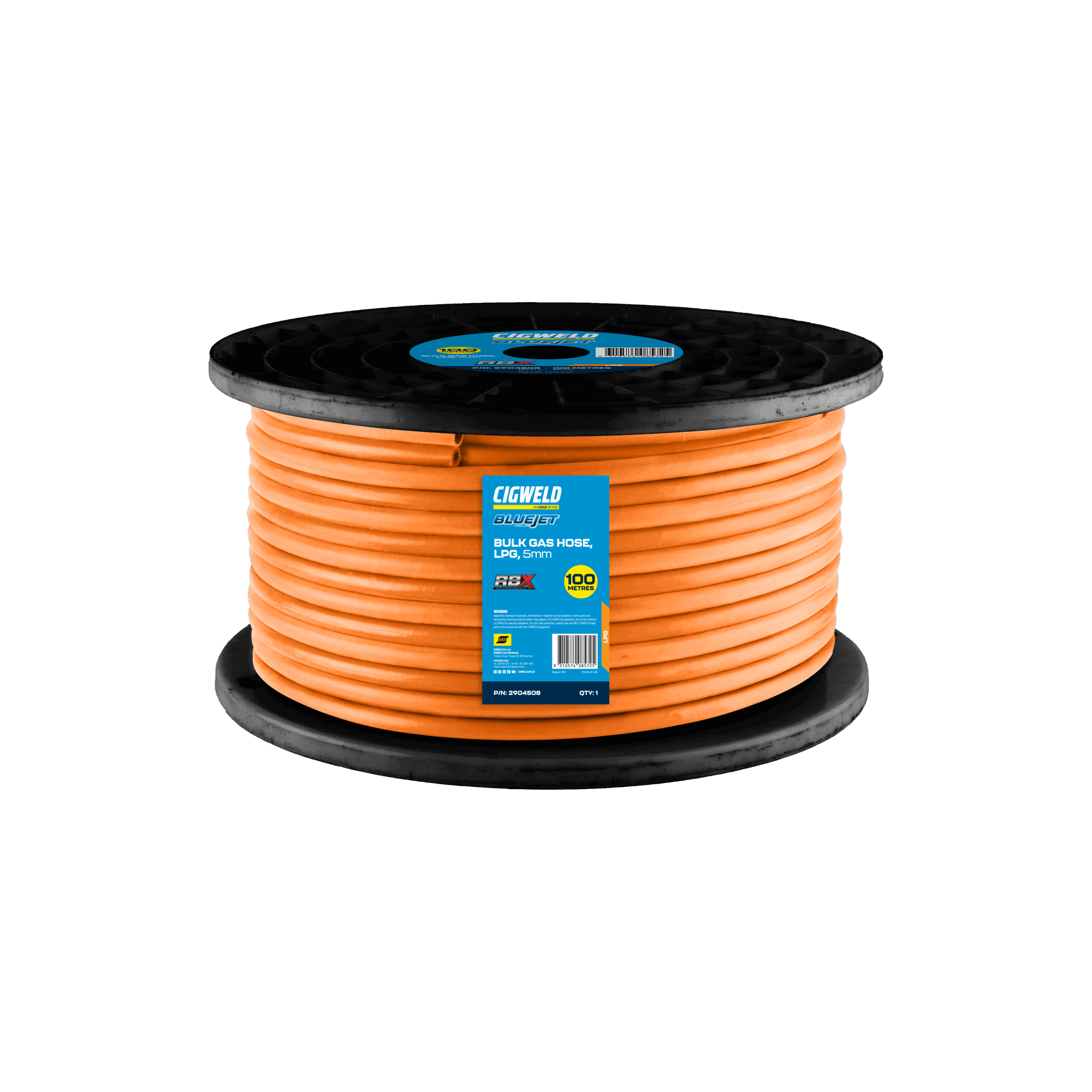 Cigweld BlueJet RBX Bulk Gas Hose LPG - 5mm 2904508