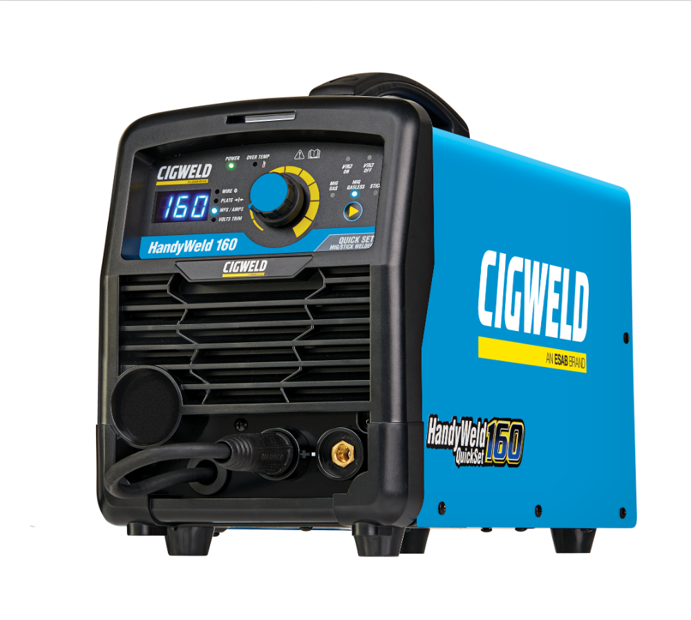 Cigweld HANDYWELD MIG 160 - Stick, MIG Gas & Gasless w/ Plate Thickness - 240V 10A W1200160