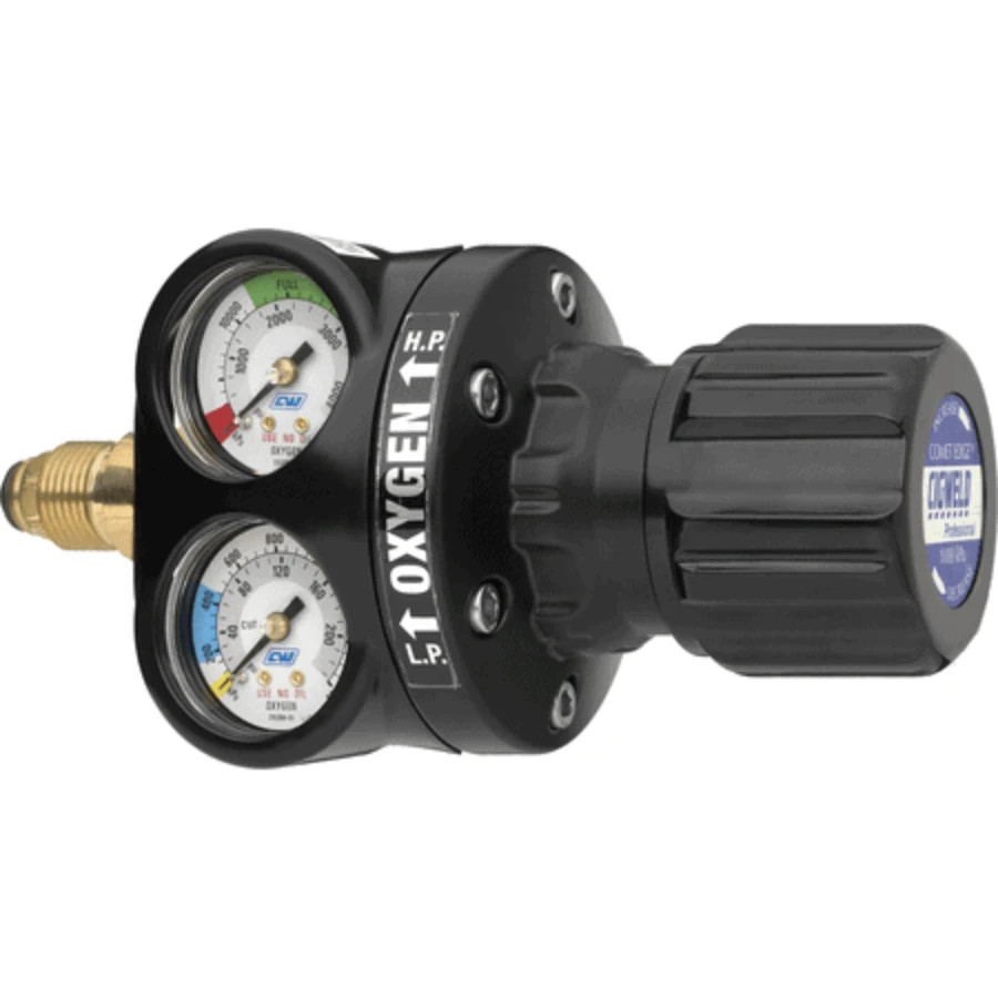 Cigweld COMET EDGE ESS4 Oxygen Regulator Side Inlet With GasGuard 1000kPa 310657