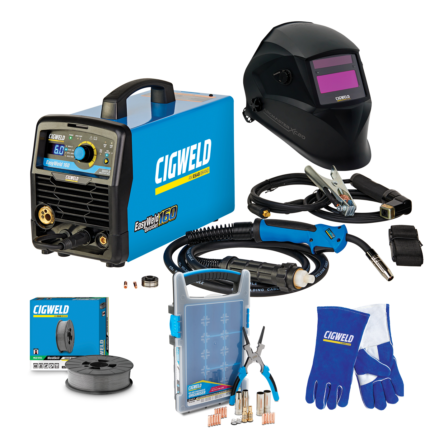 Cigweld EASYWELD MIG 160 POWER PACK PPE160A21