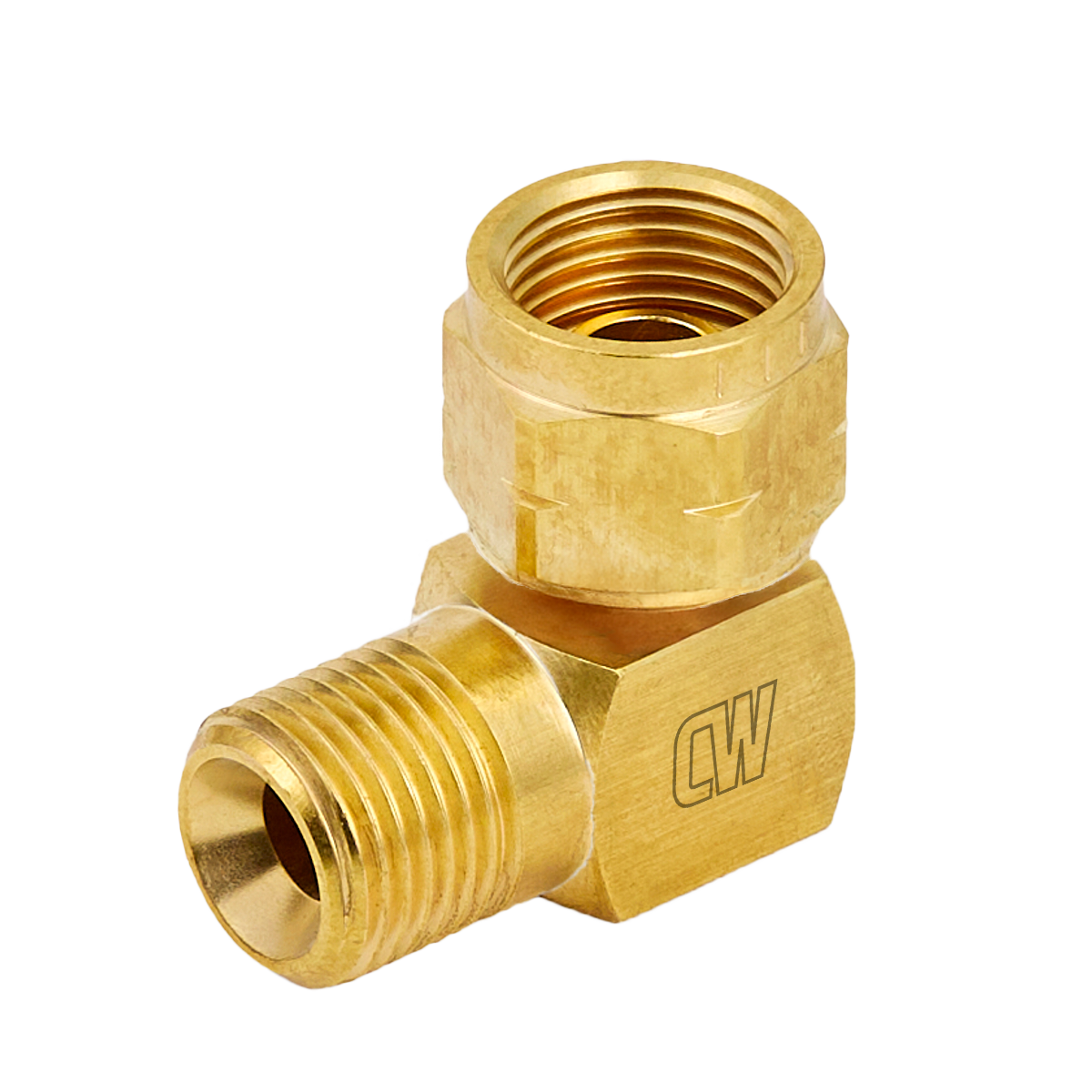 Cigweld BlueJet Right Angle Connector LH, Male to Female CW671