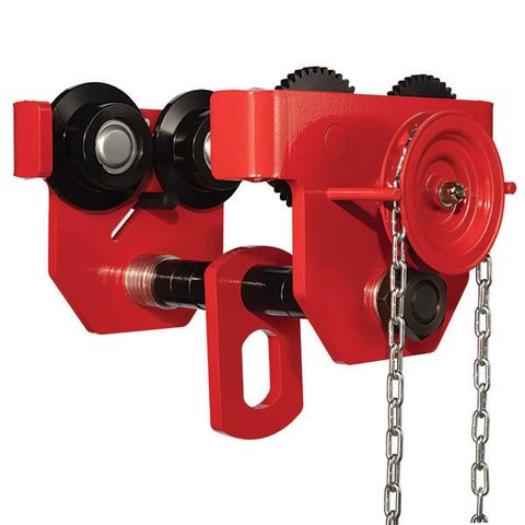 ITM GEARED GIRDER TROLLEY, 5 TONNE, 100-305MM BEAM WIDTH