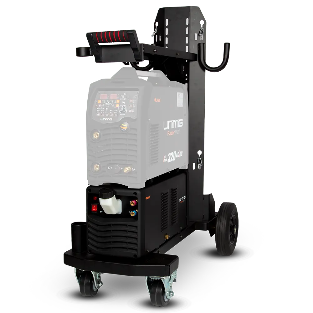 UNIMIG RAZOR 320 AC/DC TIG Welder Water Cooler And Trolley JRTIG320TROLLEY