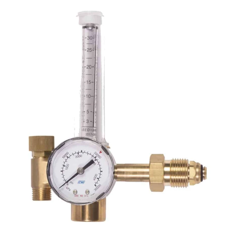 Cigweld CutSkill Argon Regulator Flowmeter 30 LPM (Side Inlet) 201031