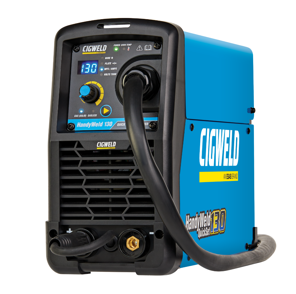 Cigweld HANDYWELD MIG 130 - MIG Gas & Gasless w/ Plate Thickness - 240V 10A W1200130