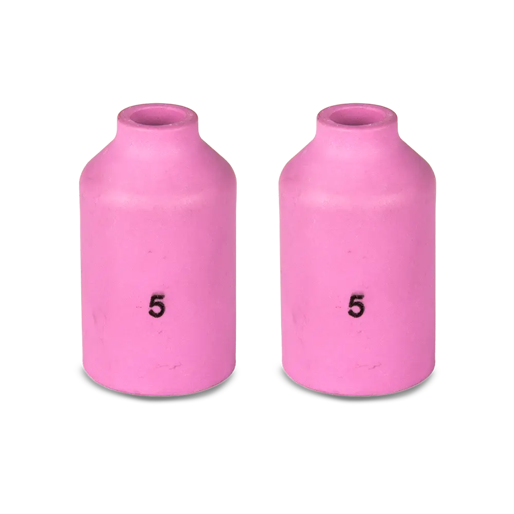 UNIMIG Gas Lens Ceramic Cup Suits 17/18/26 Size 5 2-Pack P54N17