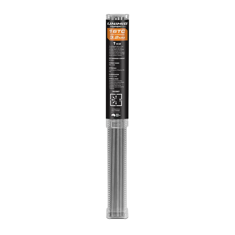 UNIMIG Hyperarc 16TC Low-Hydrogen Electrodes - 1kg - 3.2MM