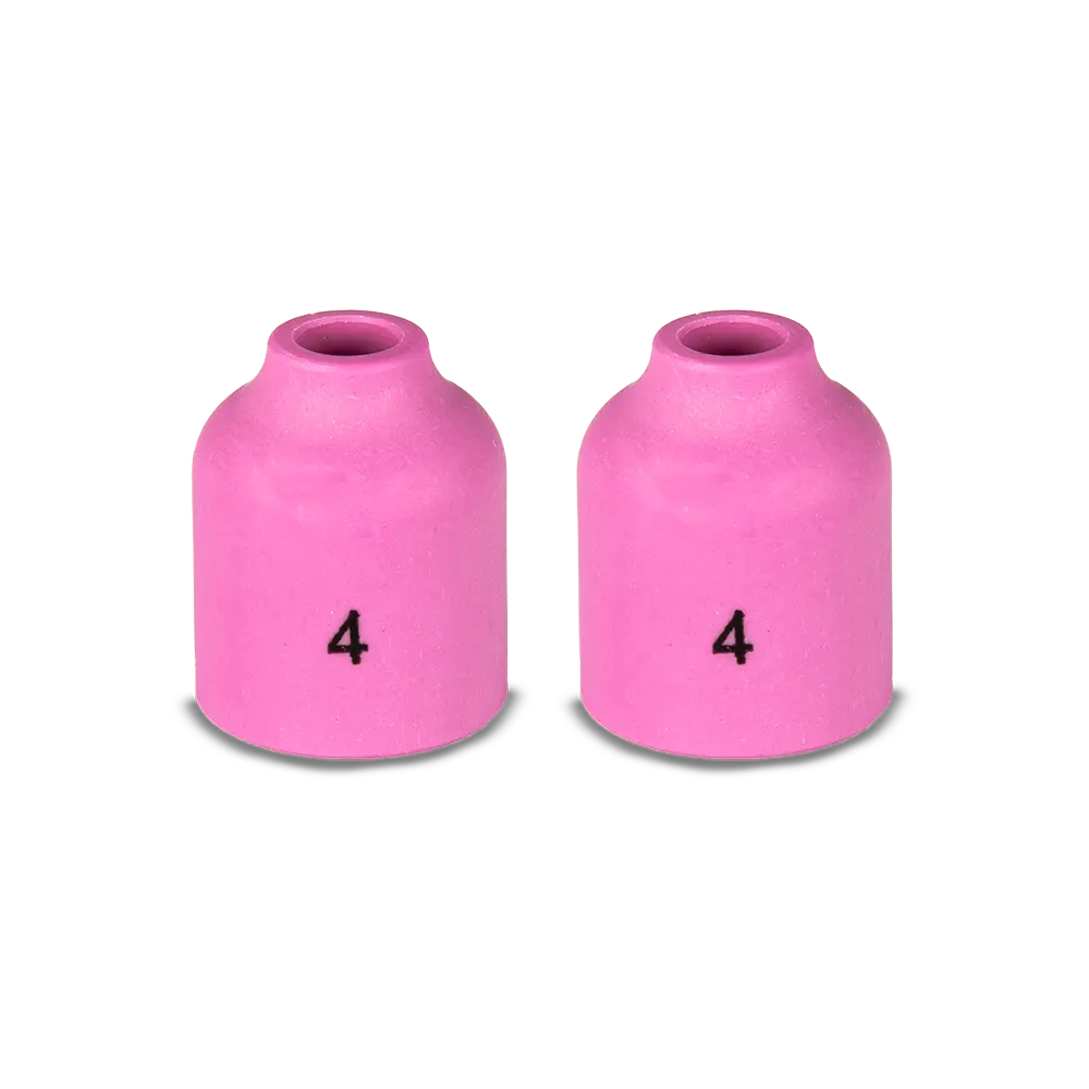 UNIMIG Gas Lens Ceramic Tig Cup Size 4 Suits 9/17/18/20/26 2-Pack P53N58