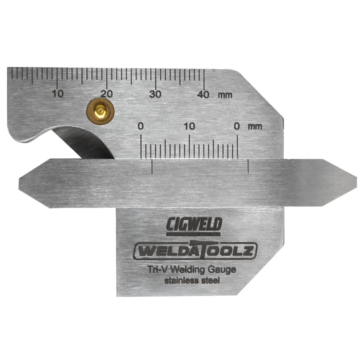 Cigweld Tri-V Stainless Steel Welding Gauge (NAKA Style) CWGAUGE3