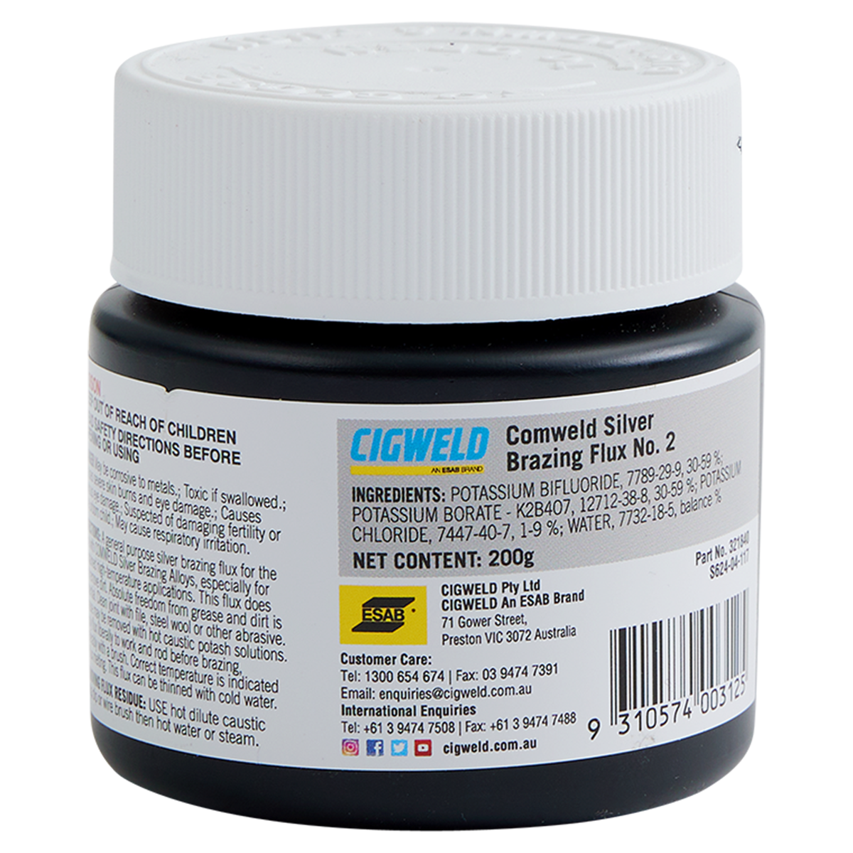 Cigweld Comweld Silver Brazing Flux No.2