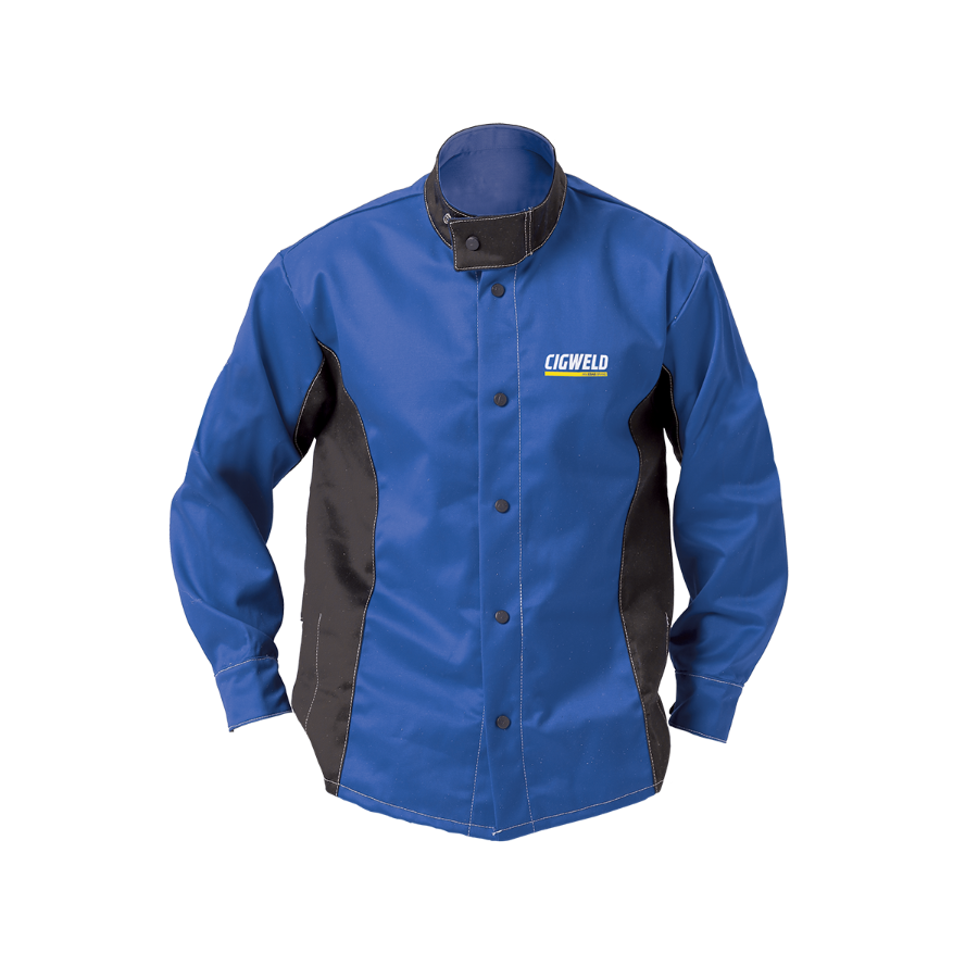 Cigweld Welding Jacket Blue/Black - M