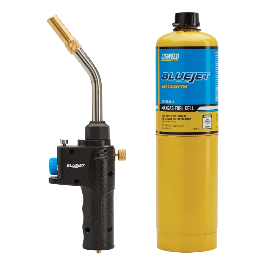 Cigweld JET407 Super Cyclone Flame Torch & Maxgas Fuel Cell, Combo 308400