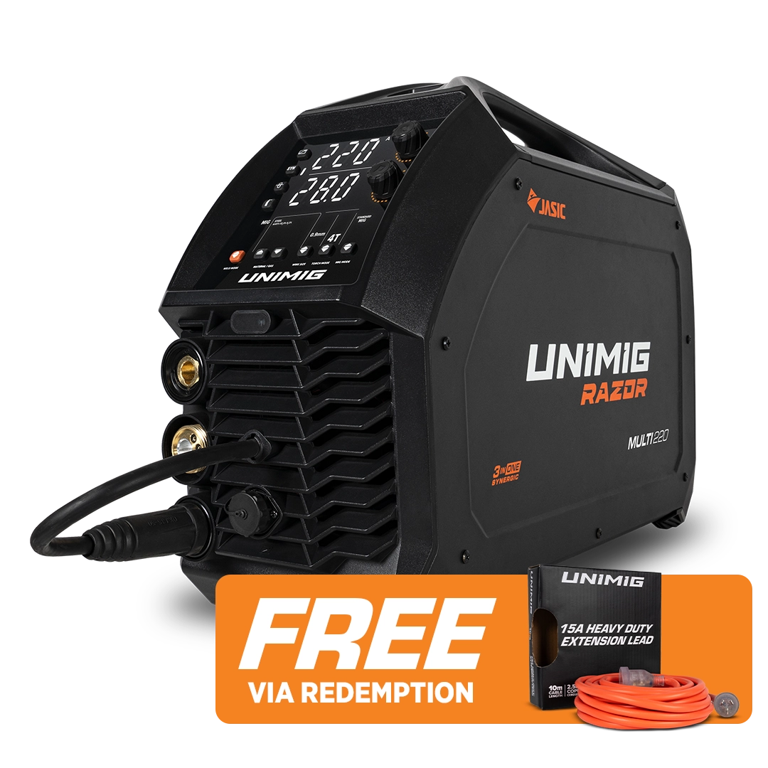 UNIMIG Razor Multi 220 MIG/TIG/STICK Welder U11008K — image 1