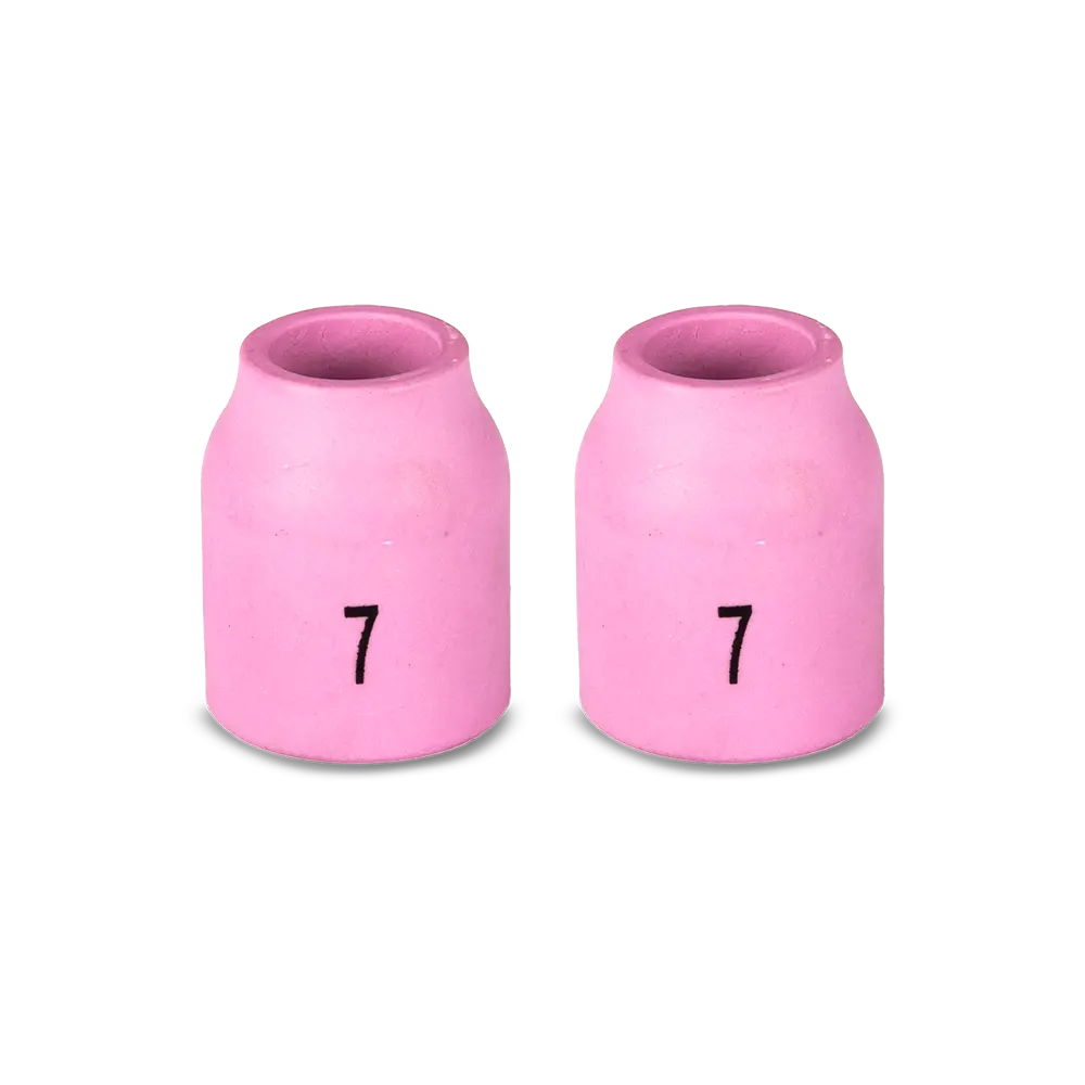 UNIMIG Gas Lens Ceramic Tig Cup Size 7 Suits 9/17/18/20/26 2-Pack P53N61