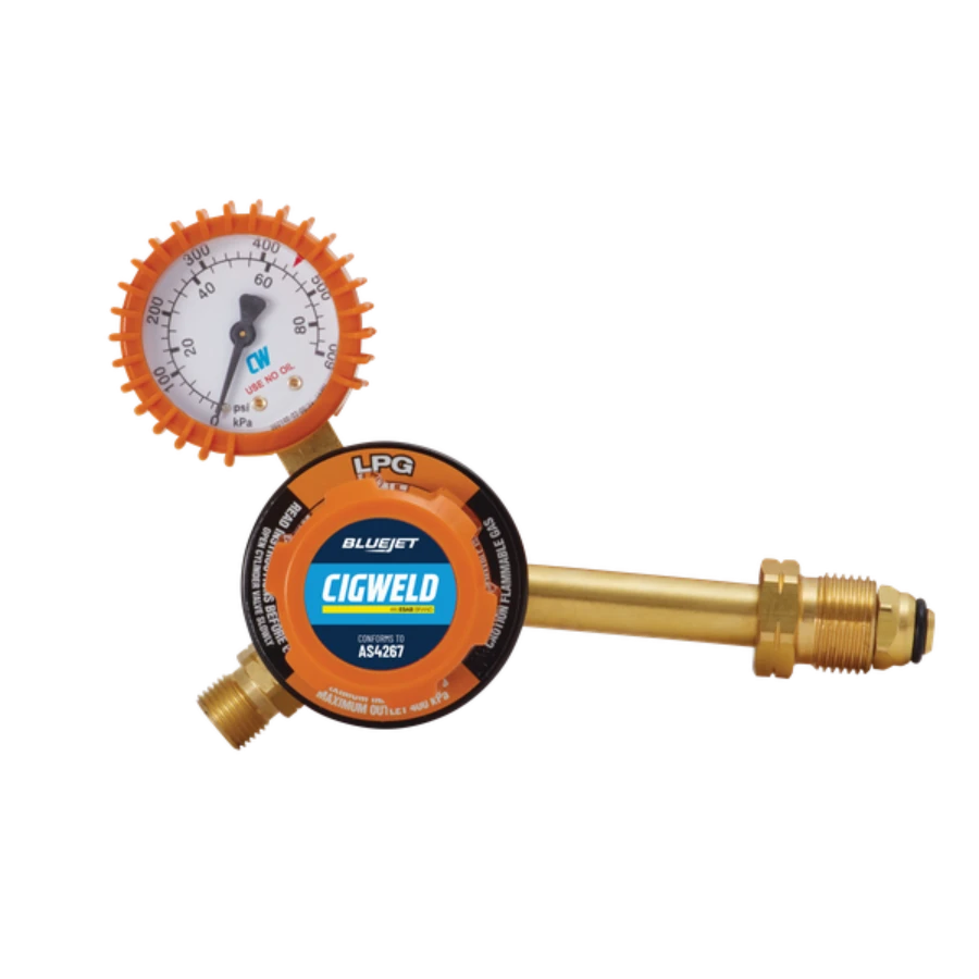 Cigweld BlueJet LPG Side Inlet Regulator 400kPa 201003