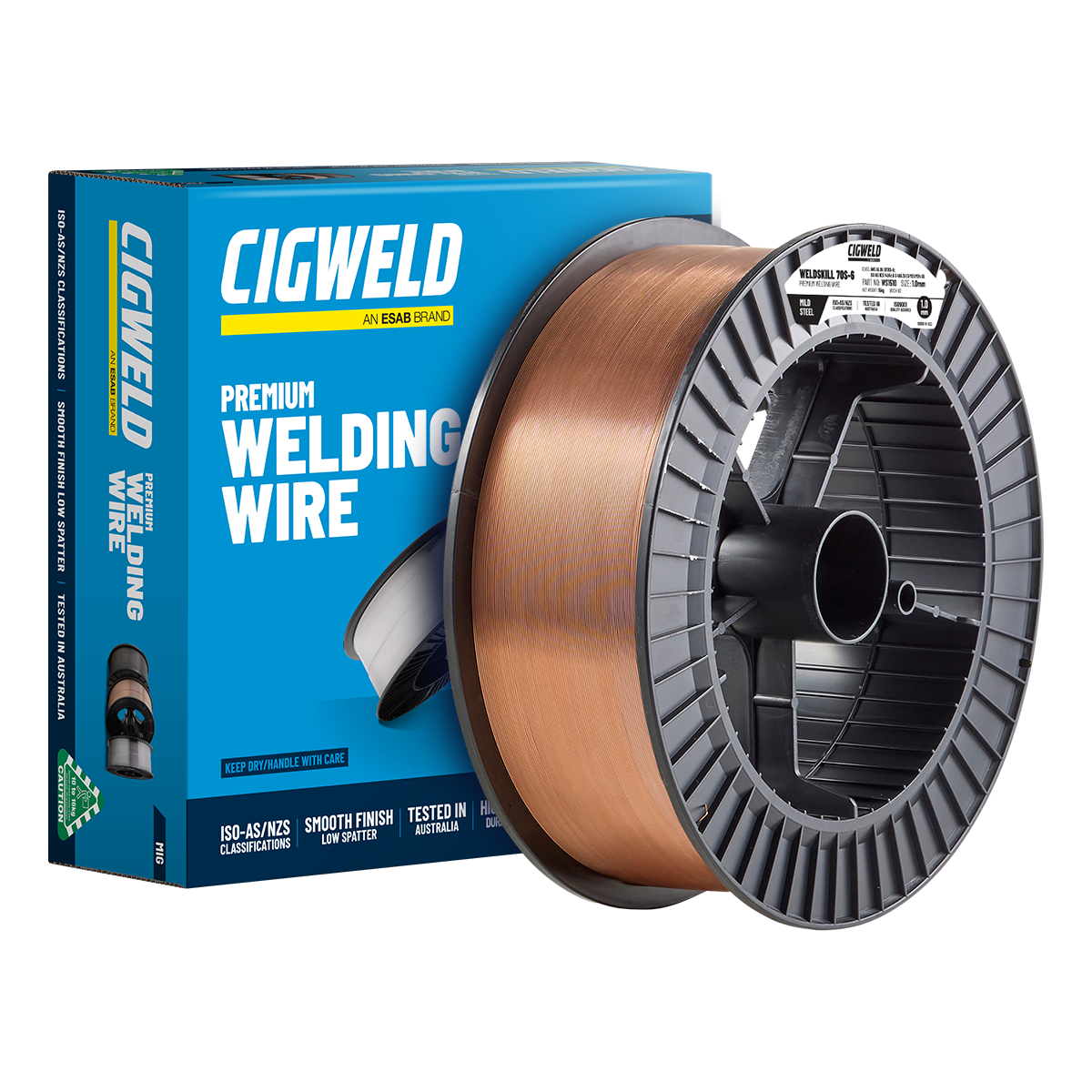 Cigweld Weldskill 70S-6 Steel Mig Wire (ER70S-6) - Mig Wire - 1.0mm, 15kg WS1510