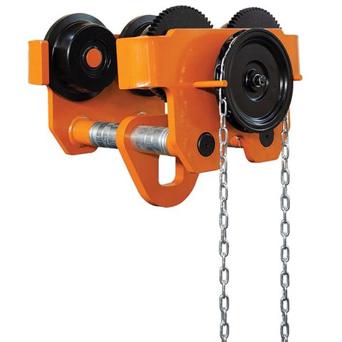 ITM GEARED GIRDER TROLLEY, 10 TONNE, 114-305MM BEAM WIDTH