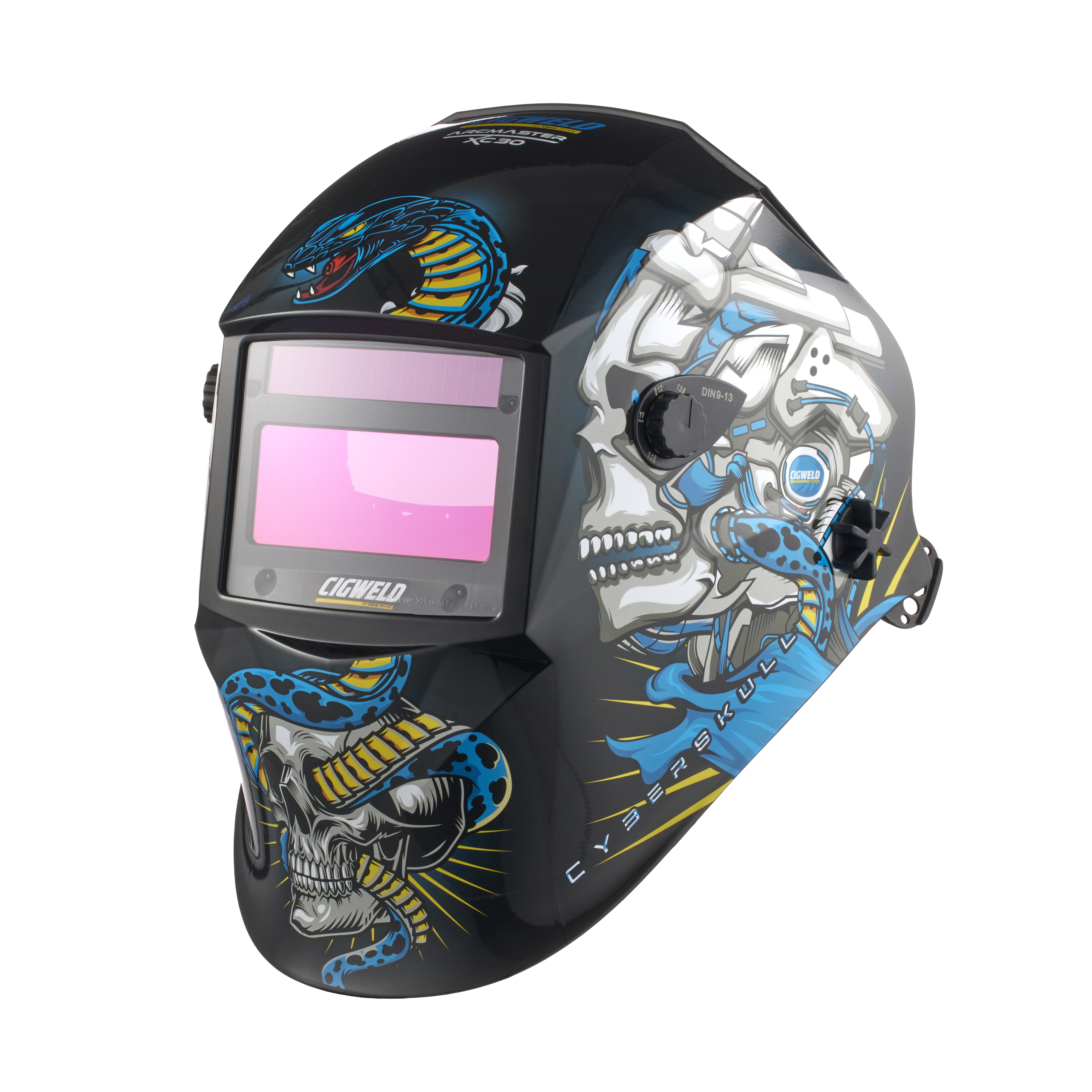 Cigweld Arcmaster XC30 Welding Helmet - Cyberskull