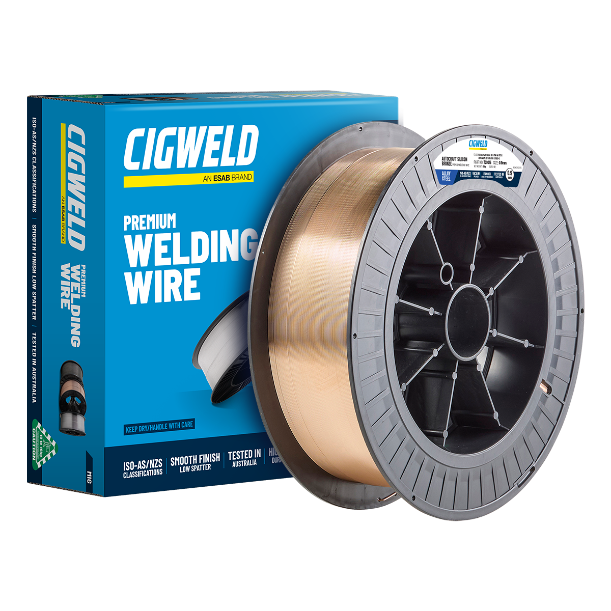 Cigweld Autocraft Silicon Bronze (ERCuSi-A) - Mig Wire - 0.9mm, 13kg 720015