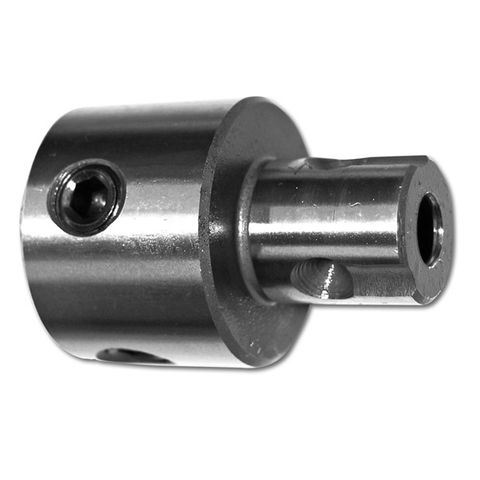 HOLEMAKER ADAPTOR,UNIVERSAL SHANK TO WELDON SHANK T/S CUTTERS TO SUIT 6.34MM PILOT PIN