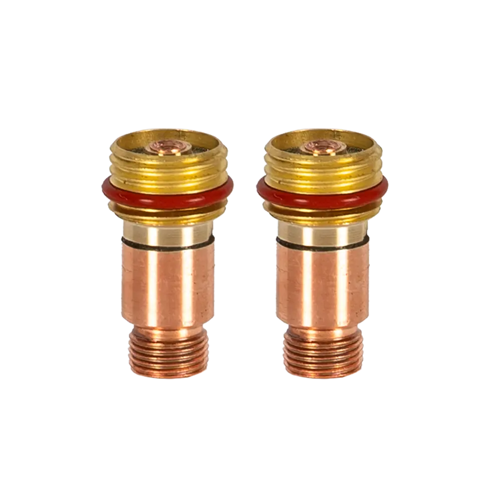 UNIMIG Tig Stubby Gas Lens Body With O Ring Suits 17/18/26 2-Pack