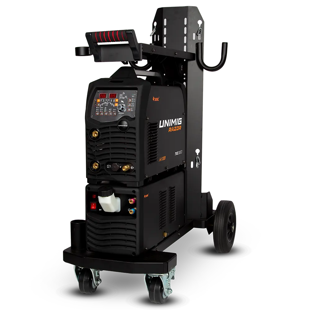 UNIMIG Razor TIG 320 AC/DC With Water Cooler & Trolley U12009
