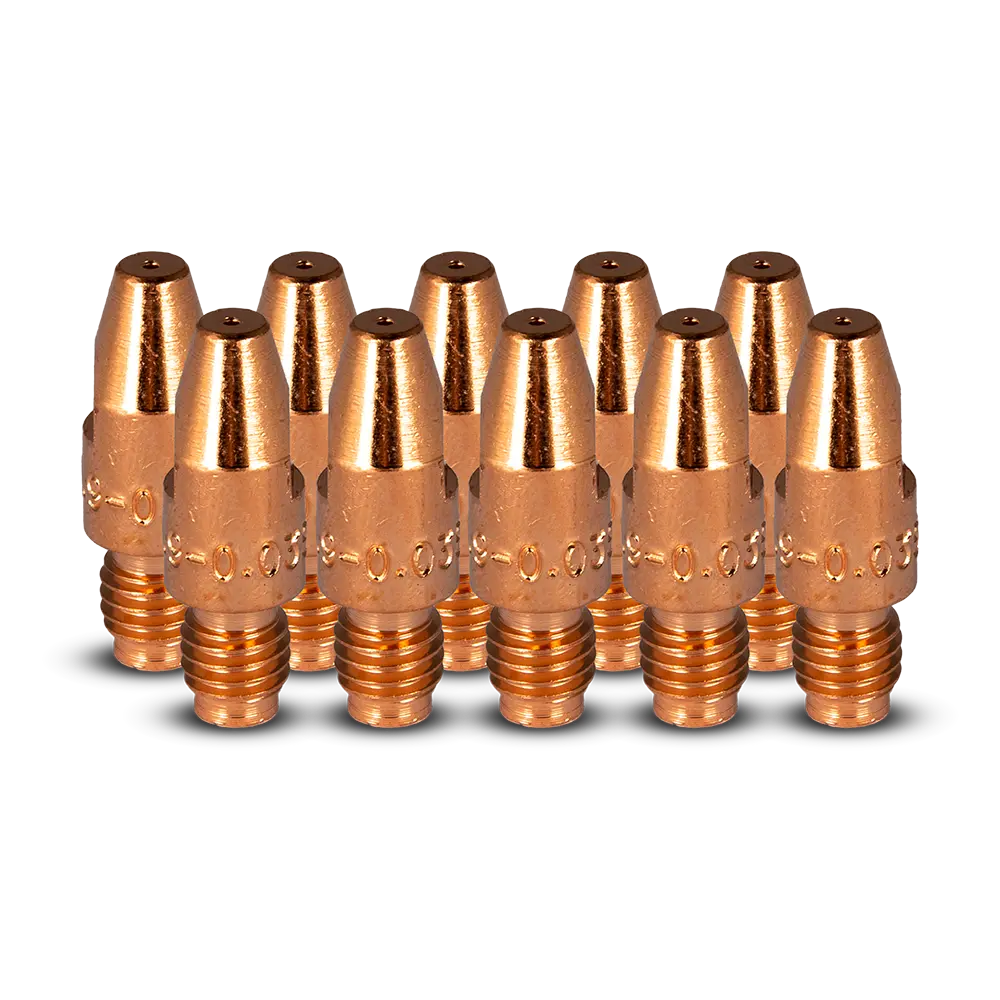 UNIMIG M8 Aluminium Contact Tips Binzel Style 10 Pack - 0.9MM